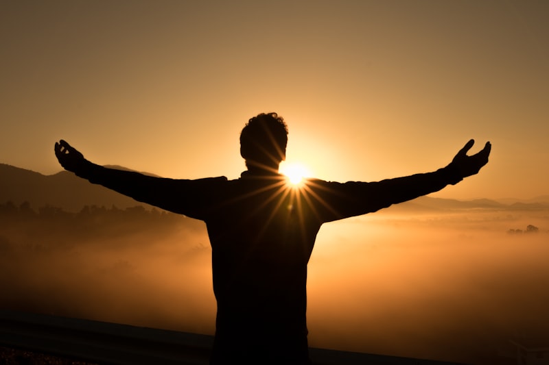 Person finding calm and relief from anxiety